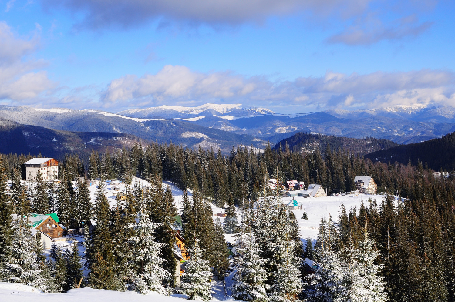 Dragobrat - Ukrainian ski resort at Carphatians